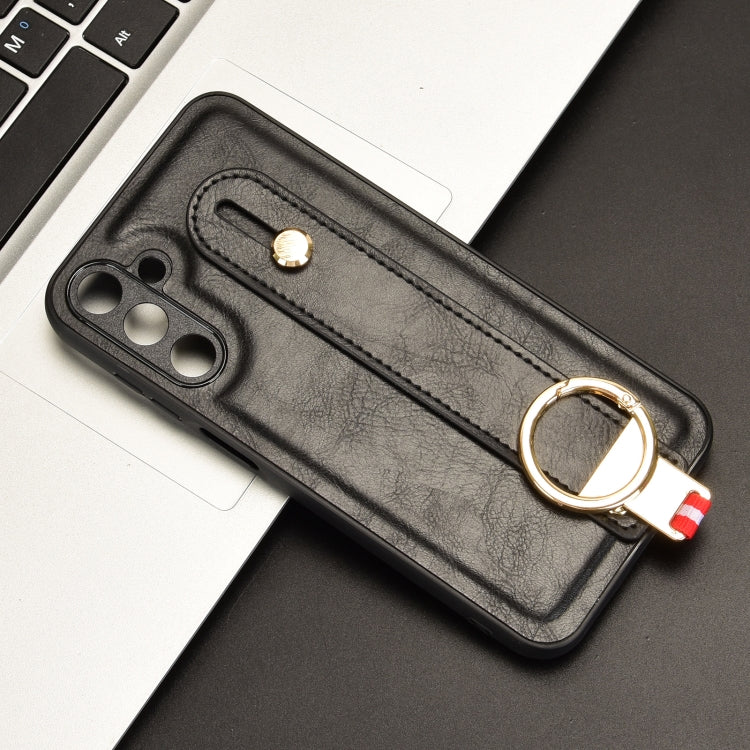 For Samsung Galaxy F15 5G / M15 5G Wristband Leather Back Phone Case