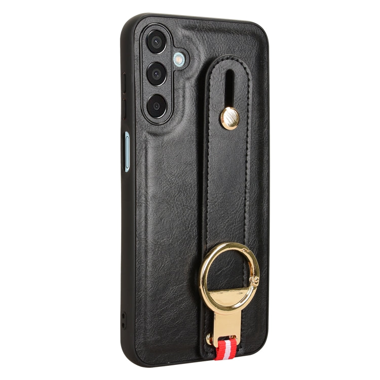 For Samsung Galaxy F15 5G / M15 5G Wristband Leather Back Phone Case