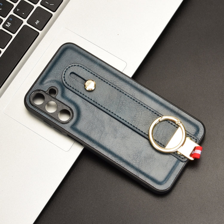 For Samsung Galaxy F15 5G / M15 5G Wristband Leather Back Phone Case