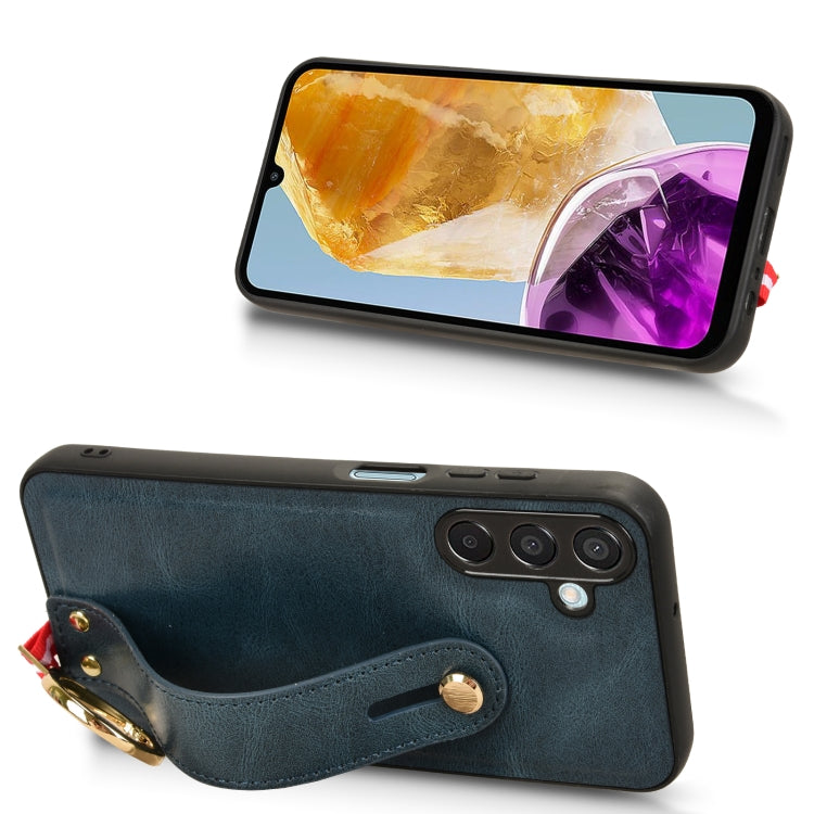 For Samsung Galaxy F15 5G / M15 5G Wristband Leather Back Phone Case