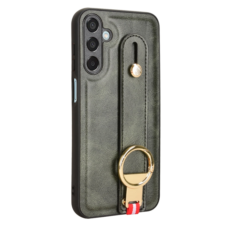 For Samsung Galaxy F15 5G / M15 5G Wristband Leather Back Phone Case