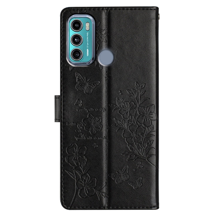 For Motorola Moto G60 4G Butterflies and Flowers Leather Phone Case
