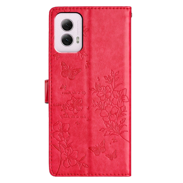 For Motorola Moto G Power 5G Butterflies and Flowers Leather Phone Case