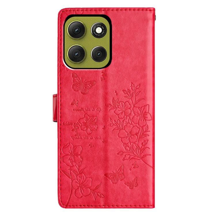 For Motorola Moto G86 5G Butterflies and Flowers Leather Phone Case