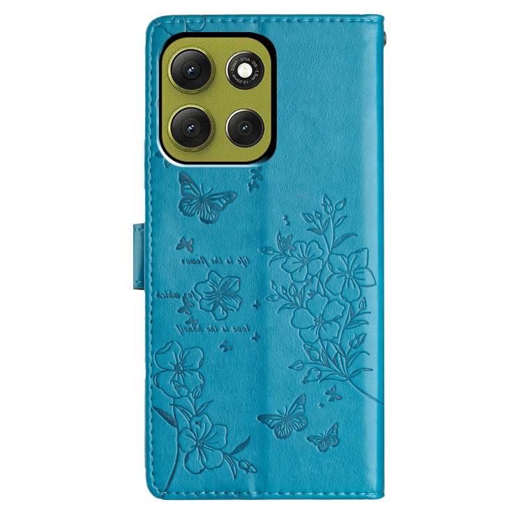 For Motorola Moto G86 5G Butterflies and Flowers Leather Phone Case