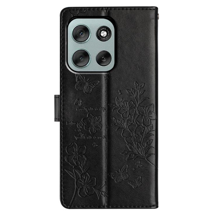 For Motorola Moto G56 5G Butterflies and Flowers Leather Phone Case