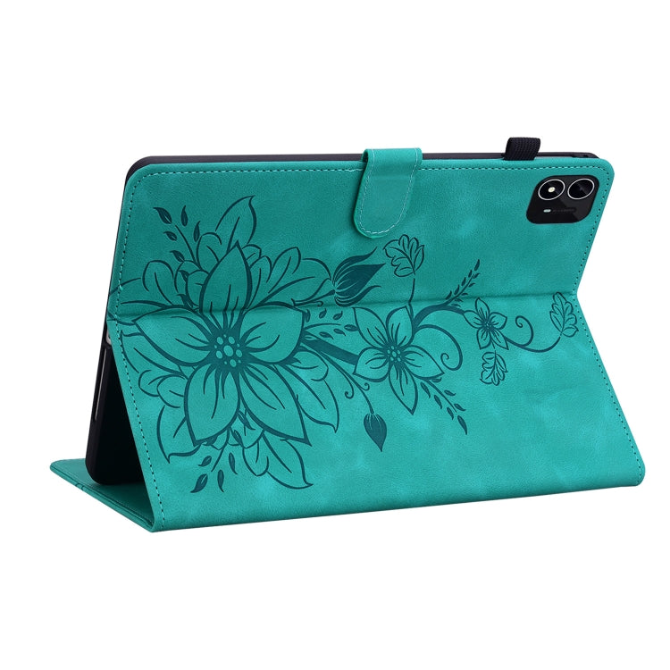 For itel Pad One 10.1 Lily Embossed Leather Tablet Case