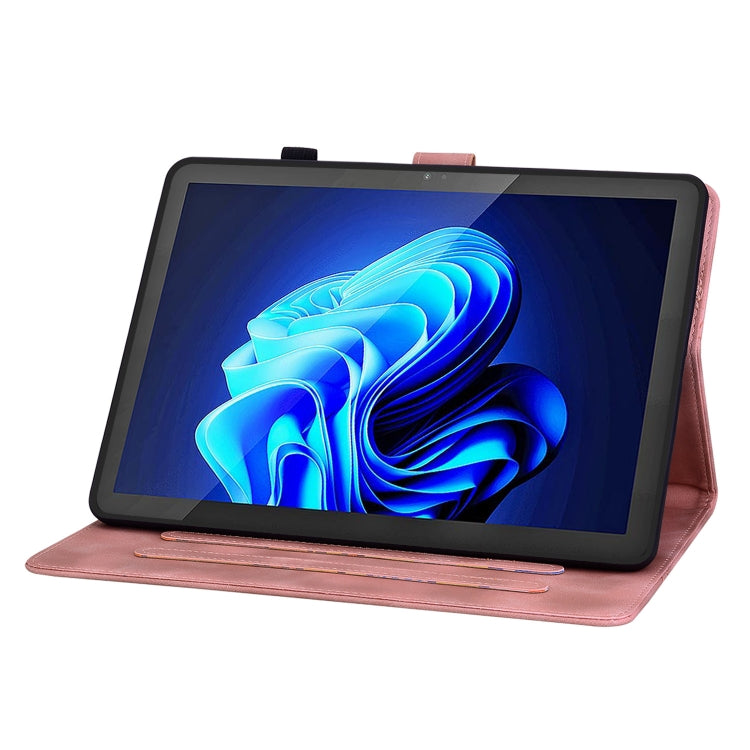 For itel Pad One 10.1 Lily Embossed Leather Tablet Case