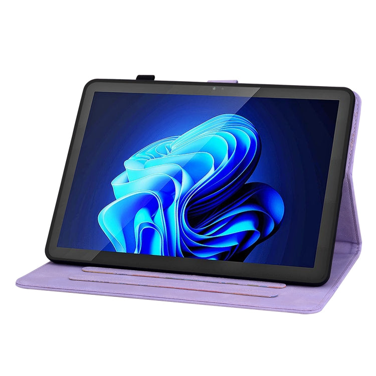 For itel Pad One 10.1 Lily Embossed Leather Tablet Case