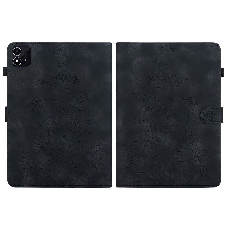 For itel Pad One 10.1 Lily Embossed Leather Tablet Case