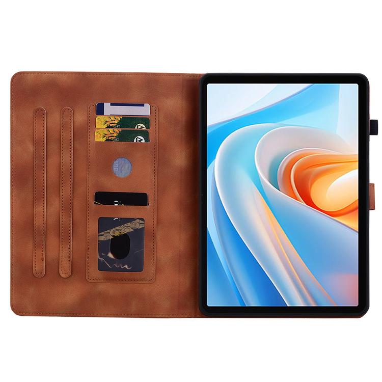 For itel VistaTab 30 Lily Embossed Leather Tablet Case