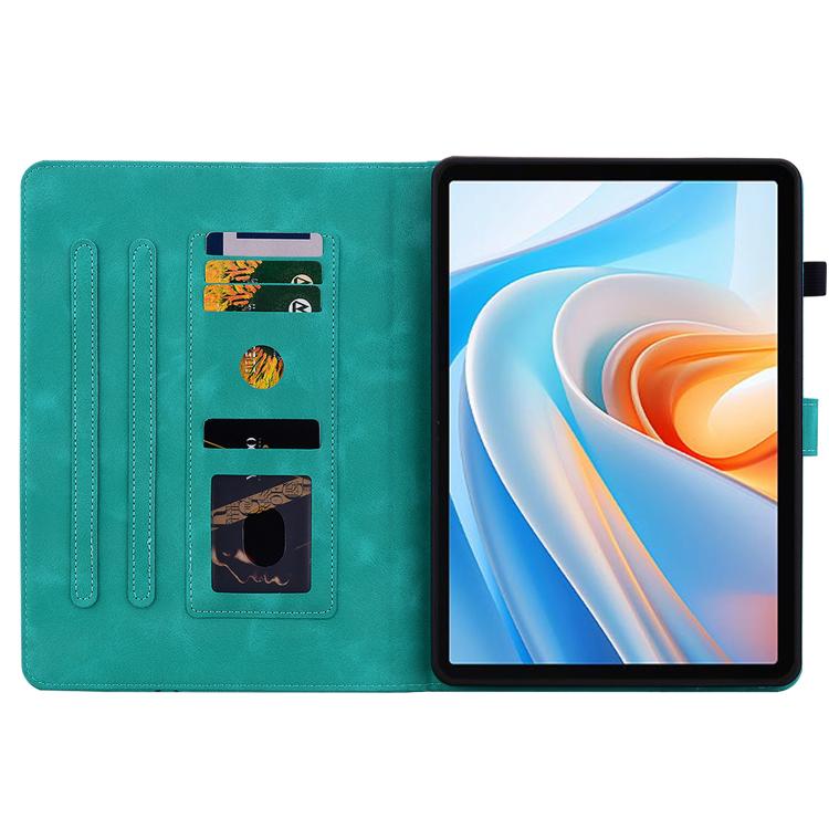 For itel VistaTab 30 Lily Embossed Leather Tablet Case