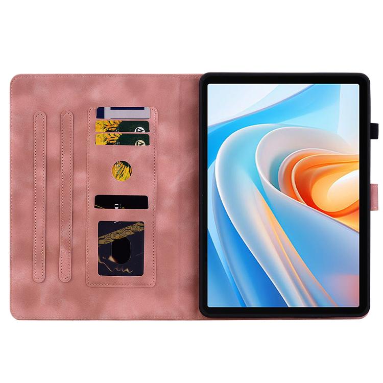 For itel VistaTab 30 Lily Embossed Leather Tablet Case