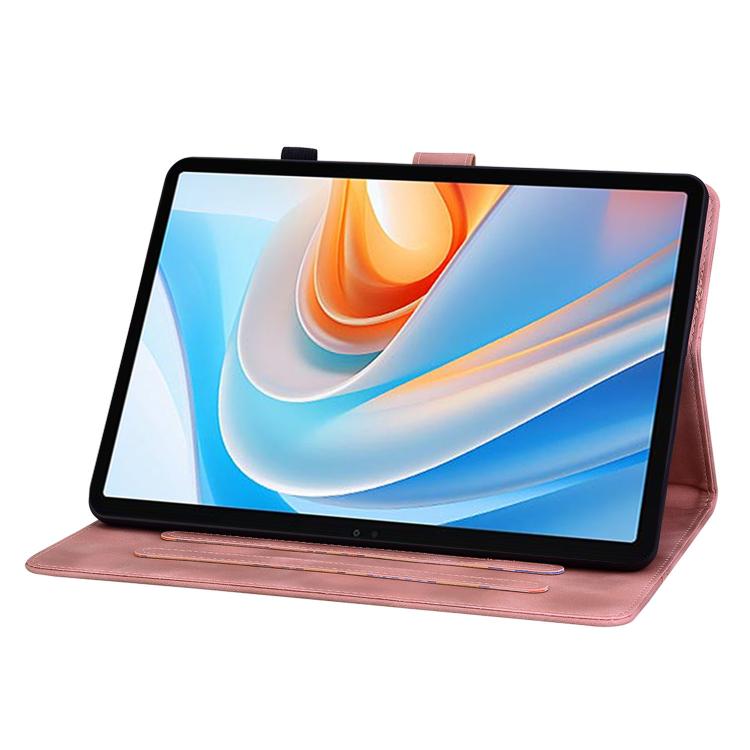 For itel VistaTab 30 Lily Embossed Leather Tablet Case