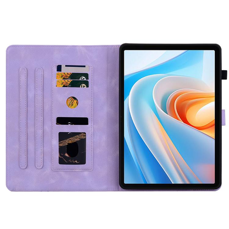 For itel VistaTab 30 Lily Embossed Leather Tablet Case