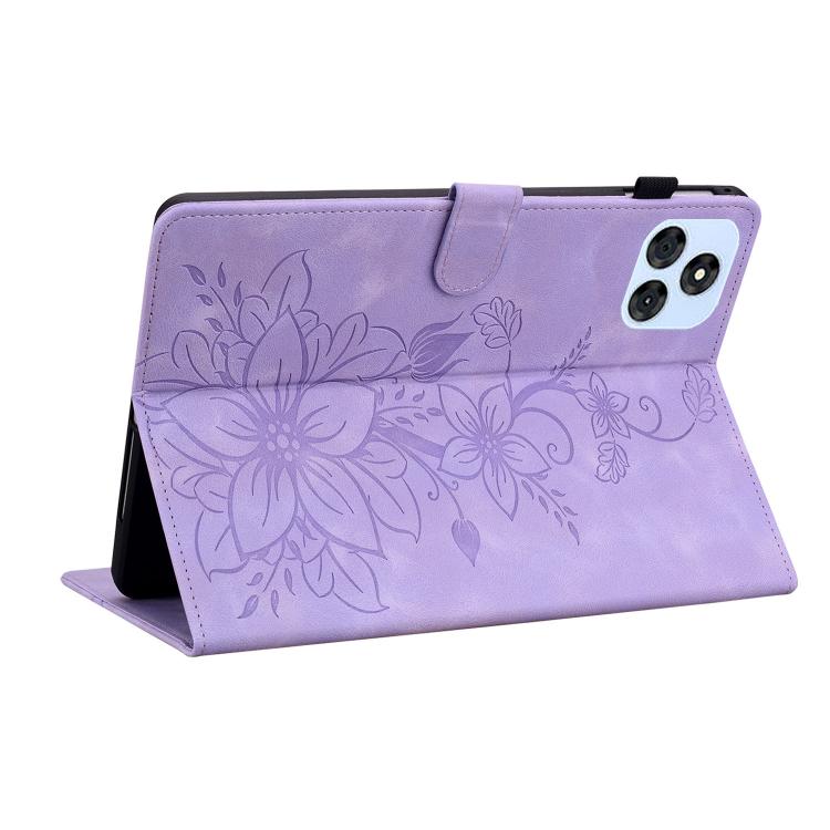 For itel VistaTab 30 Lily Embossed Leather Tablet Case