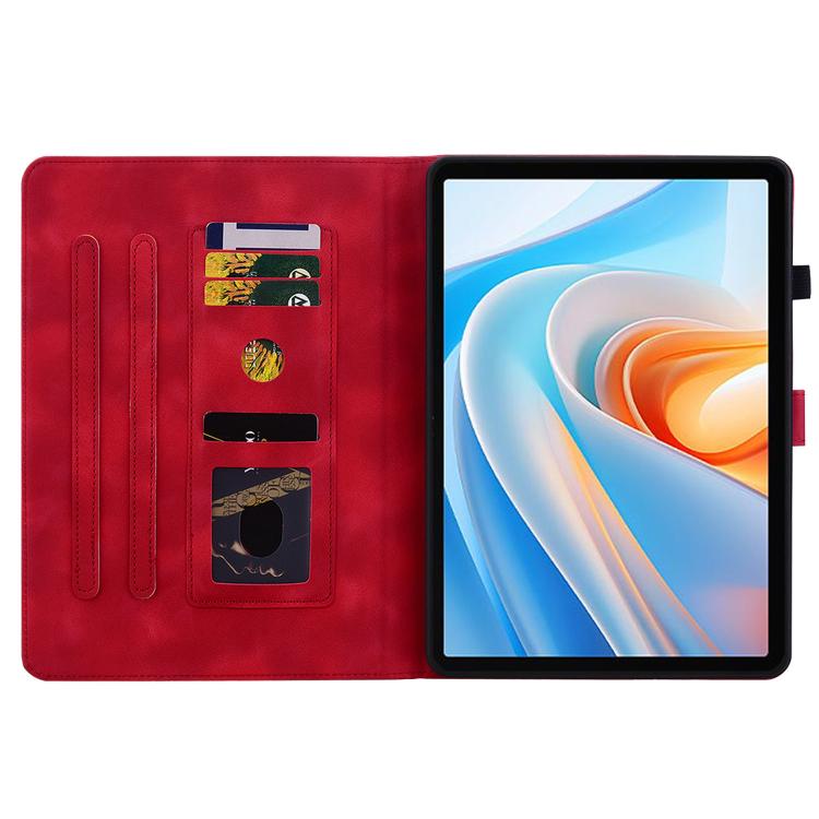For itel VistaTab 30 Lily Embossed Leather Tablet Case