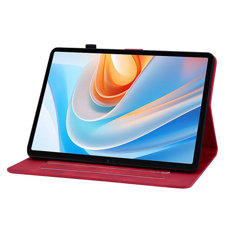 For itel VistaTab 30 Lily Embossed Leather Tablet Case