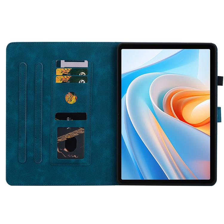 For itel VistaTab 30 Lily Embossed Leather Tablet Case