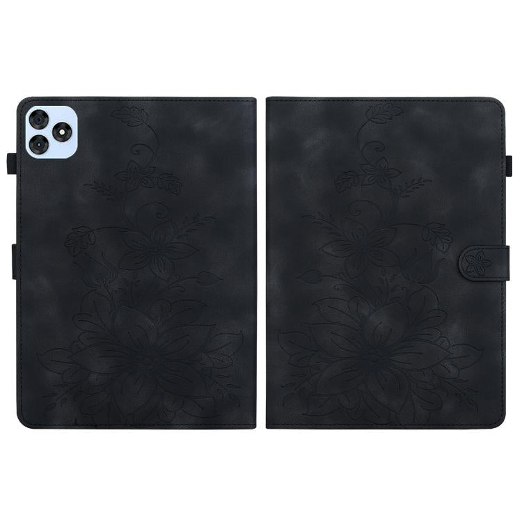 For itel VistaTab 30 Lily Embossed Leather Tablet Case