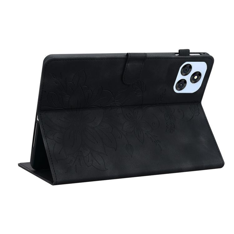 For itel VistaTab 30 Lily Embossed Leather Tablet Case