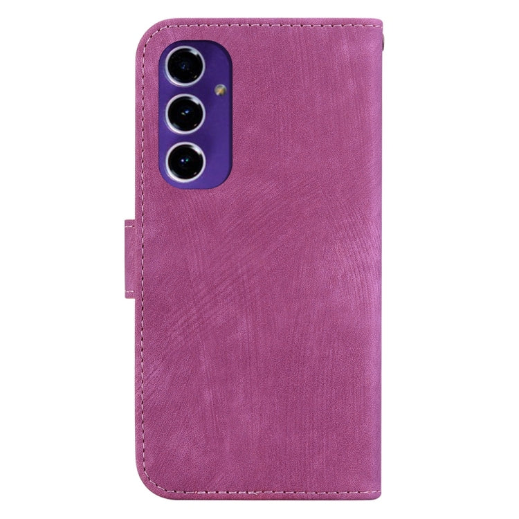 For Samsung Galaxy S24 FE 5G Little Tiger Embossed Leather Phone Case