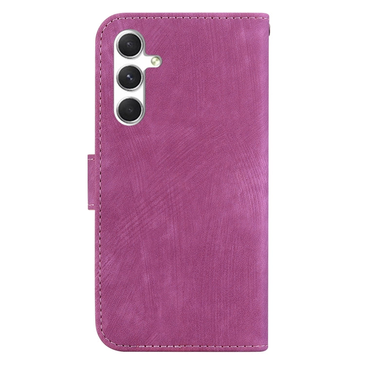 For Samsung Galaxy S25 5G Little Tiger Embossed Leather Phone Case