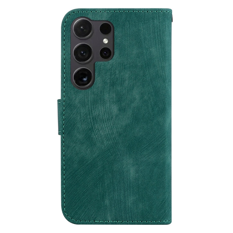 For Samsung Galaxy S25 Ultra 5G Little Tiger Embossed Leather Phone Case