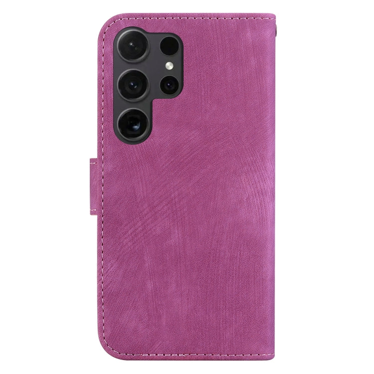 For Samsung Galaxy S25 Ultra 5G Little Tiger Embossed Leather Phone Case