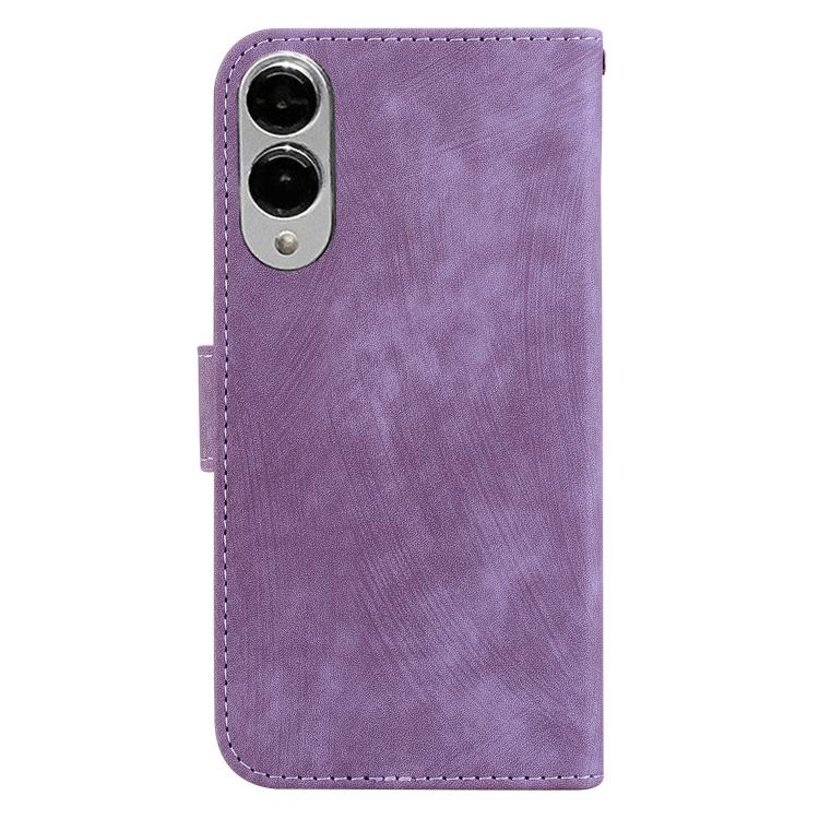 For Samsung Galaxy S25 Edge 5G Little Tiger Embossed Leather Phone Case