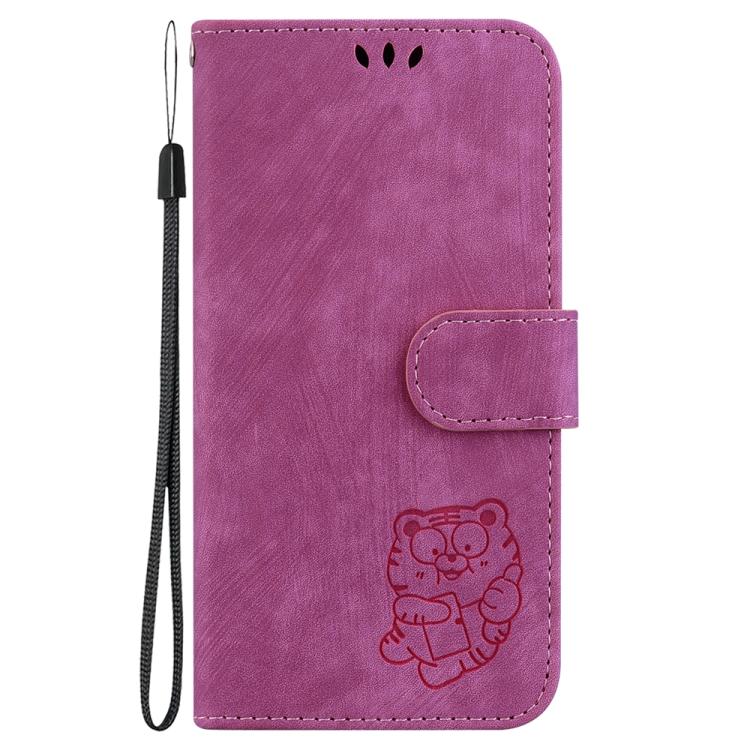 For Samsung Galaxy S26 5G Little Tiger Embossed Leather Phone Case