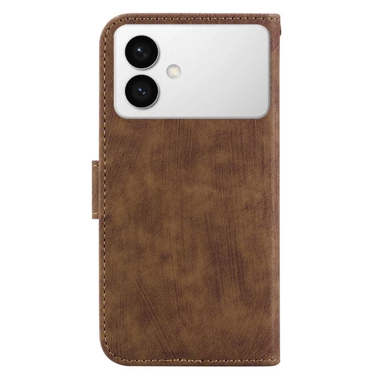 For Samsung Galaxy S26 Edge 5G Little Tiger Embossed Leather Phone Case