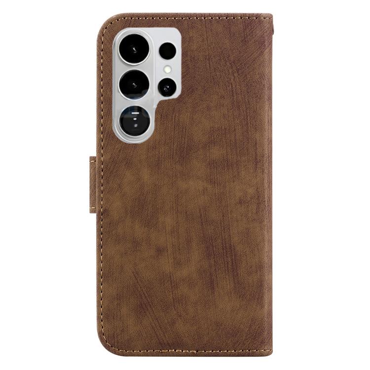 For Samsung Galaxy S26 Ultra 5G Little Tiger Embossed Leather Phone Case