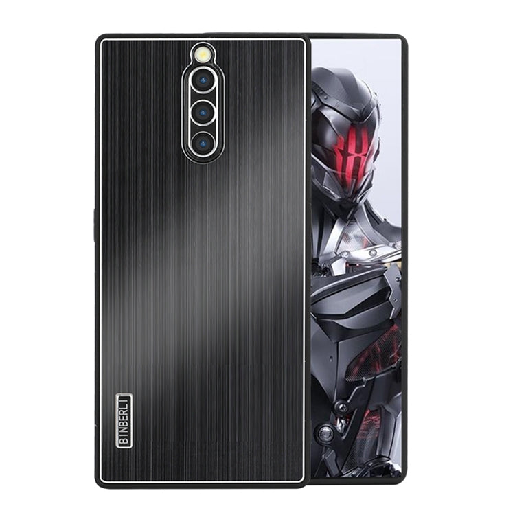 For ZTE nubia Red Magic 8 Pro / 8 Pro+ PC Hybrid Aluminum Alloy Brushed Shockproof Phone Case