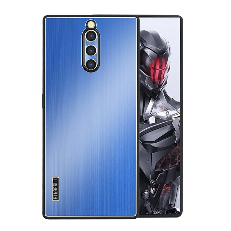 For ZTE nubia Red Magic 8 Pro / 8 Pro+ PC Hybrid Aluminum Alloy Brushed Shockproof Phone Case