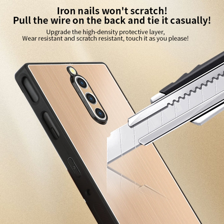 For ZTE nubia Red Magic 8 Pro / 8 Pro+ PC Hybrid Aluminum Alloy Brushed Shockproof Phone Case