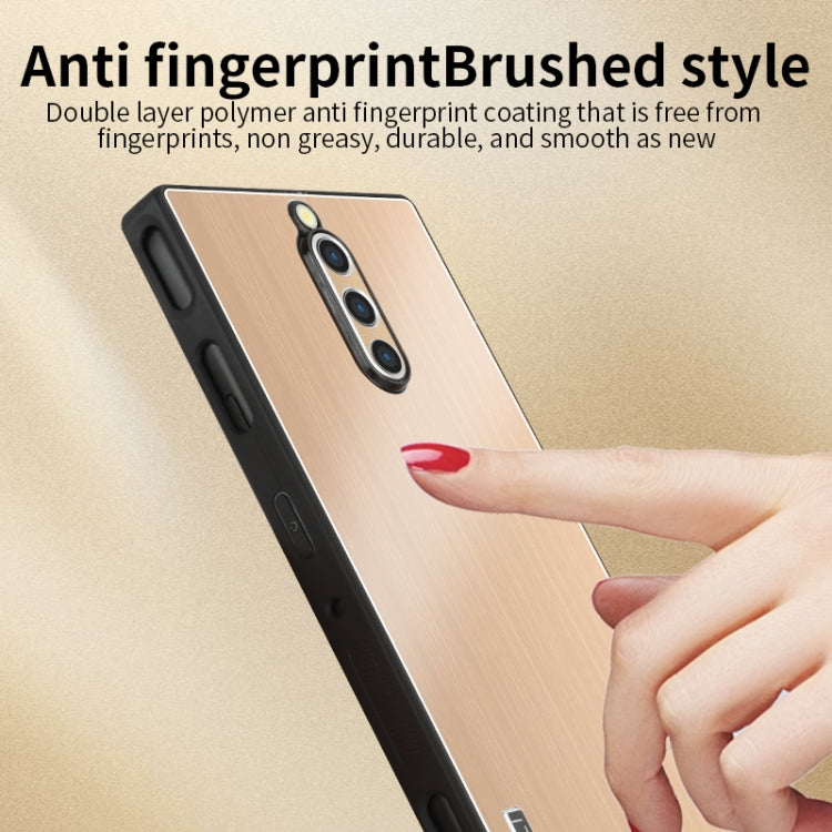 For ZTE nubia Red Magic 9 Pro / 9 Pro+ PC Hybrid Aluminum Alloy Brushed Shockproof Phone Case