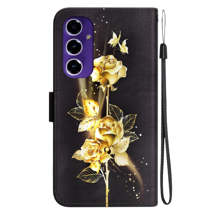 For Samsung Galaxy S24 FE 5G Crystal Texture Colored Drawing Leather Phone Case