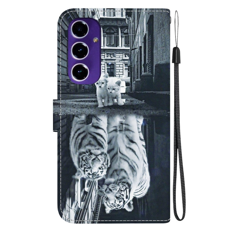 For Samsung Galaxy S24 FE 5G Crystal Texture Colored Drawing Leather Phone Case