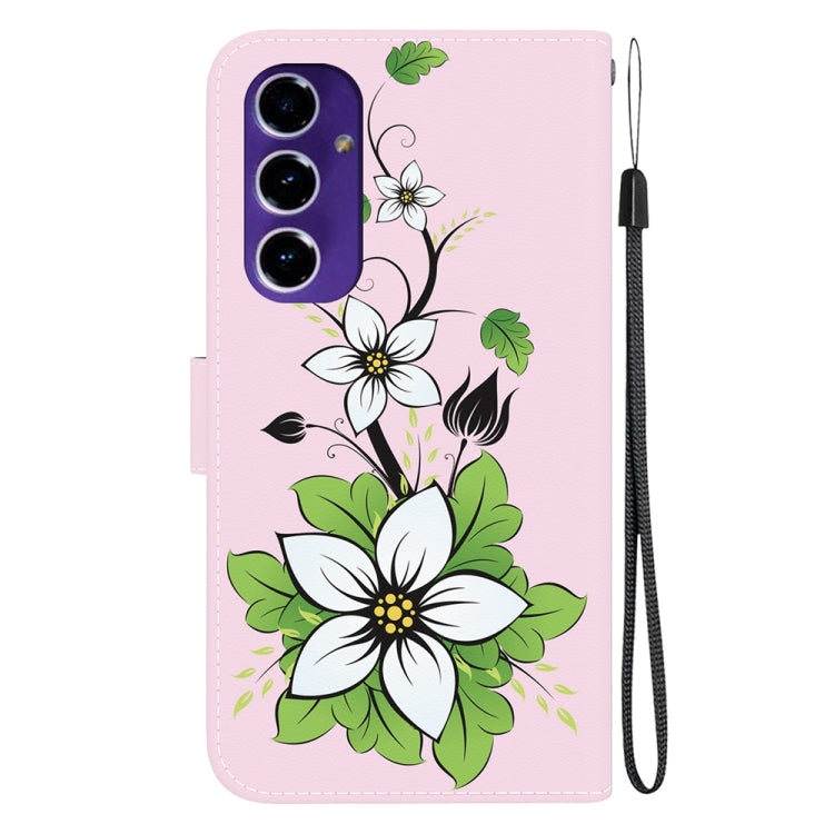 For Samsung Galaxy S24 FE 5G Crystal Texture Colored Drawing Leather Phone Case