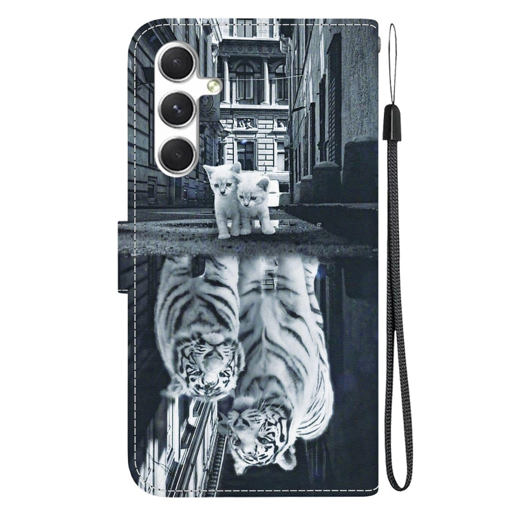 For Samsung Galaxy S25 5G Crystal Texture Colored Drawing Leather Phone Case