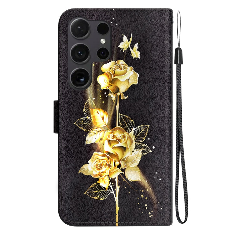 For Samsung Galaxy S25 Ultra 5G Crystal Texture Colored Drawing Leather Phone Case