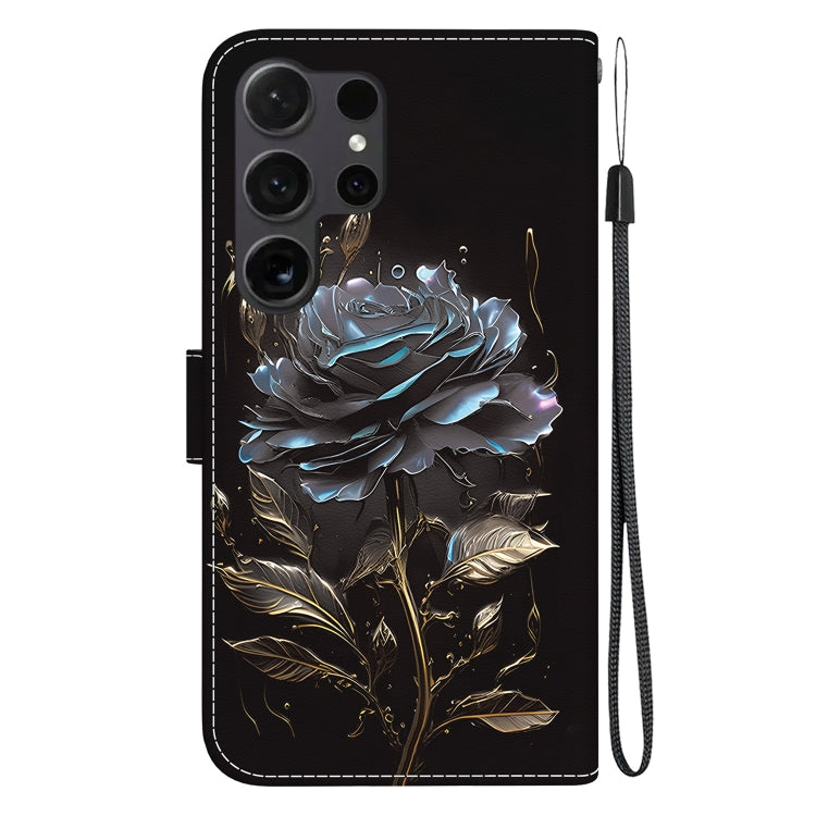 For Samsung Galaxy S25 Ultra 5G Crystal Texture Colored Drawing Leather Phone Case