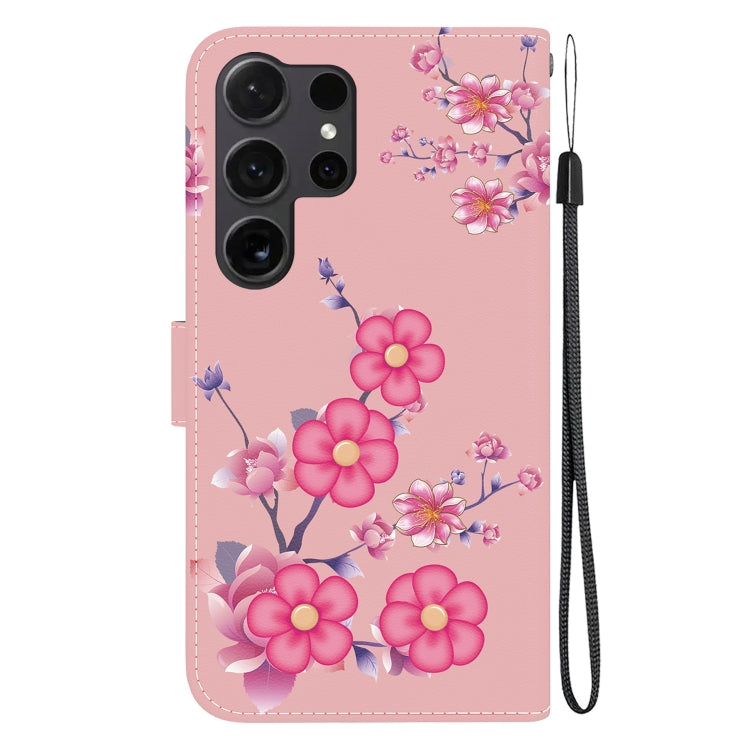 For Samsung Galaxy S25 Ultra 5G Crystal Texture Colored Drawing Leather Phone Case