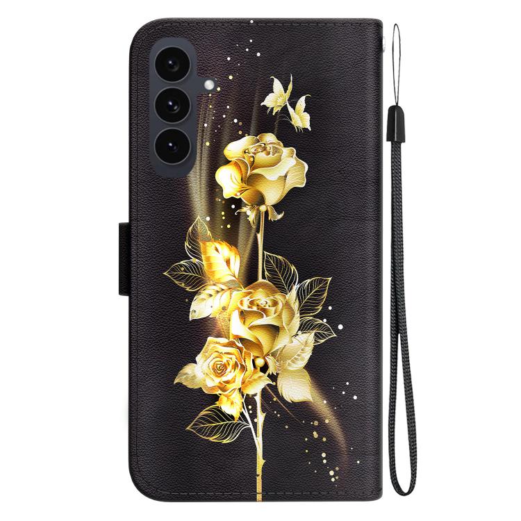 For Samsung Galaxy S25 FE 5G Crystal Texture Colored Drawing Leather Phone Case
