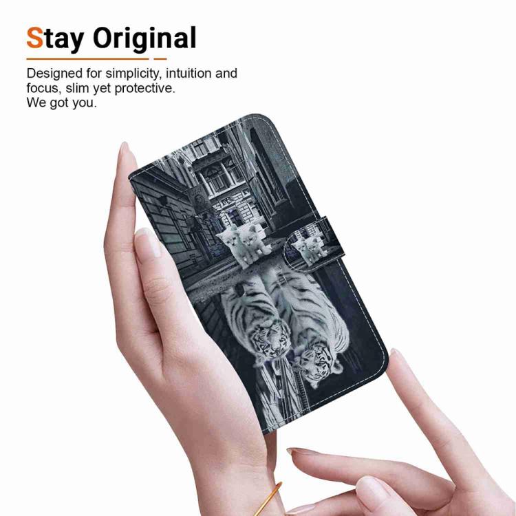 For Samsung Galaxy S25 FE 5G Crystal Texture Colored Drawing Leather Phone Case