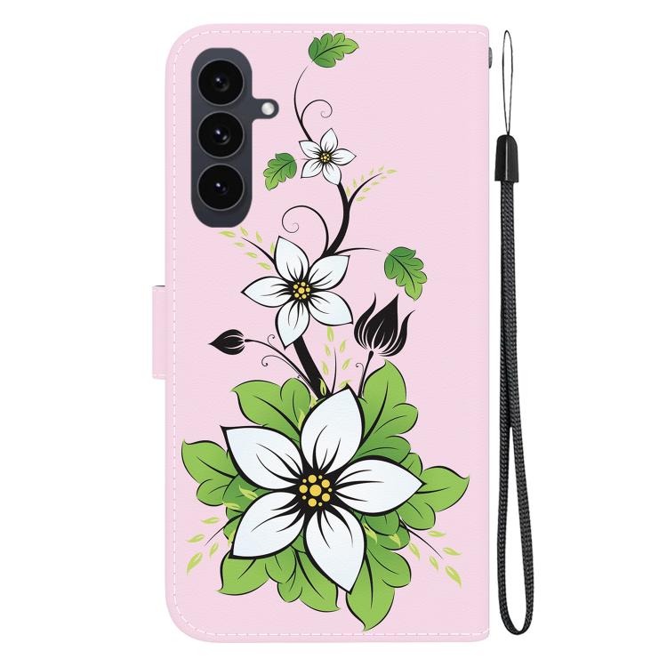 For Samsung Galaxy S25 FE 5G Crystal Texture Colored Drawing Leather Phone Case
