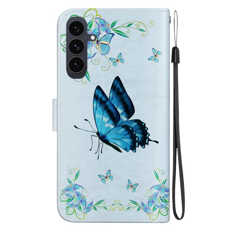 For Samsung Galaxy S25 FE 5G Crystal Texture Colored Drawing Leather Phone Case
