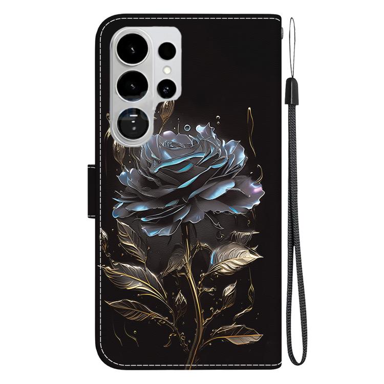 For Samsung Galaxy S26 Ultra 5G Crystal Texture Colored Drawing Leather Phone Case
