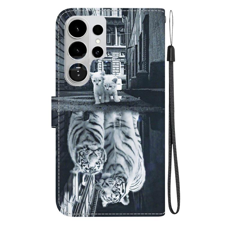 For Samsung Galaxy S26 Ultra 5G Crystal Texture Colored Drawing Leather Phone Case